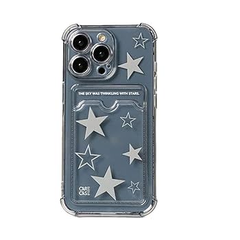 Amazon.com: Korean Y2K Star Soft Case with Card Slot Holder